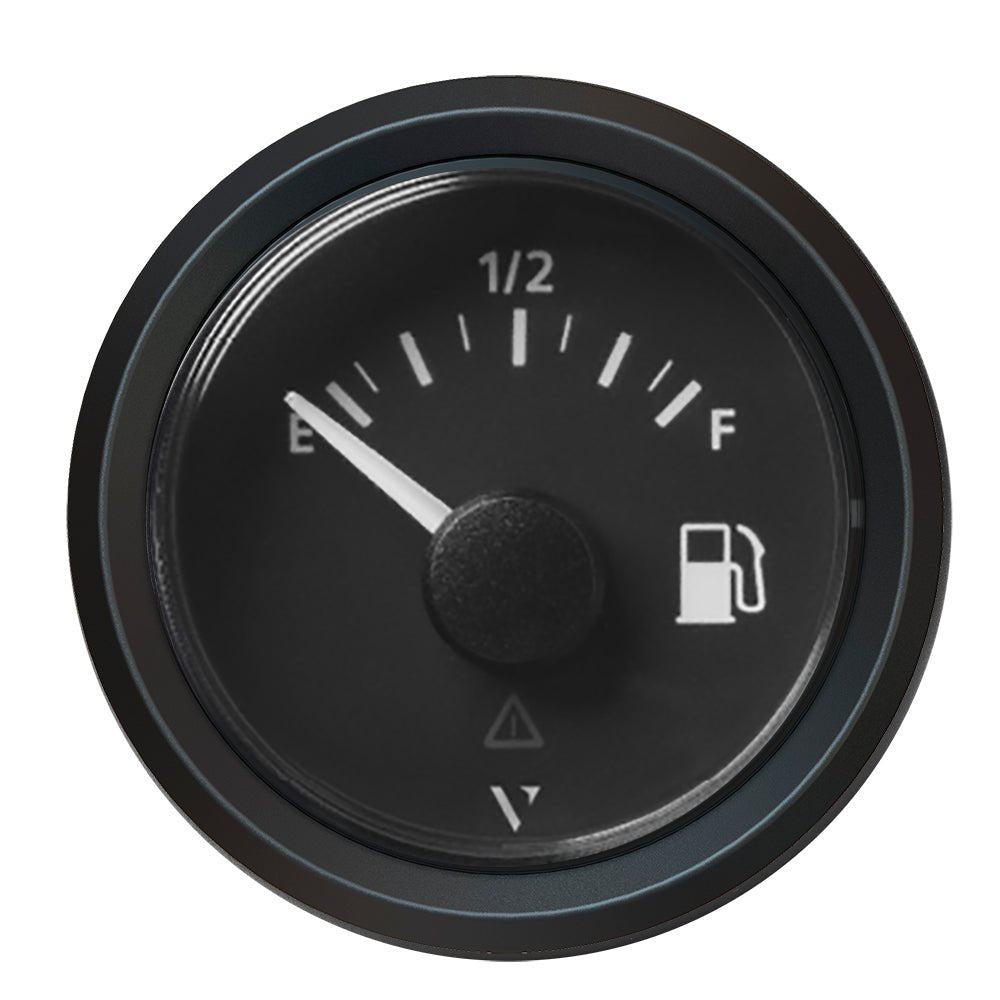 Veratron 52mm ViewLine Fuel Level Gauge A2C59514096 with Black Dial and Triangular Bezel - A2C59514096 - Anchor Express