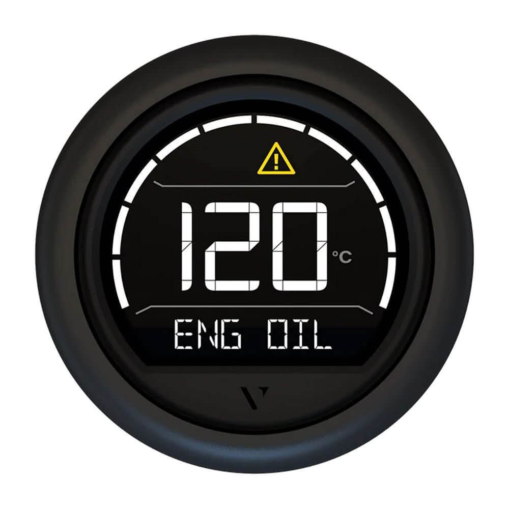 Veratron VL Digital 52 with Round Black Bezel - Advanced Digital Instrument Panel - B00205702 - Anchor Express