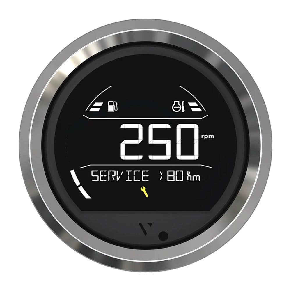 Veratron VL Digital 85 with Triangular Chrome Bezel - Advanced Digital Instrumentation - B00205803 - Anchor Express