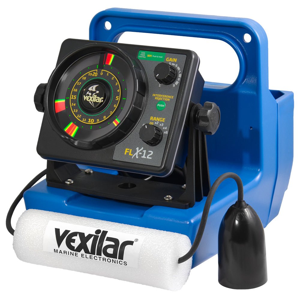 Vexilar FLX - 12 Genz Pack with 12 Ice Ducer * Advanced Ice Fishing Sonar System - GPX1212 - Anchor Express