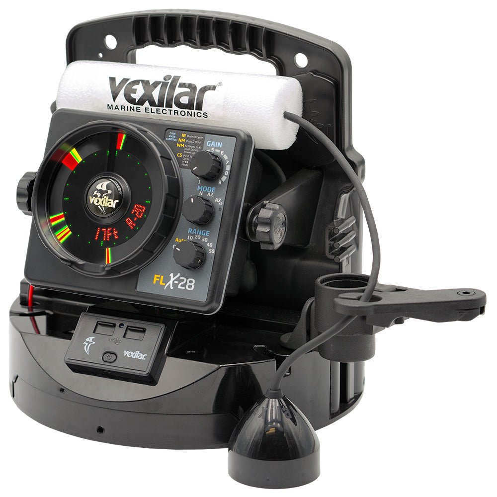 Vexilar FLX - 28 Pro Pack Elite Fishing System with Pro View Ice - Ducer and Lithium Battery - PPEL28PV - Anchor Express