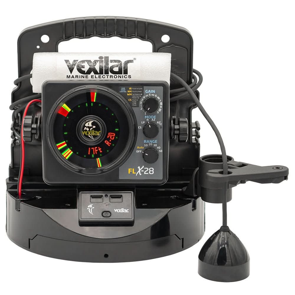 Vexilar FLX - 28 Pro Pack Elite Fishing System with Pro View Ice - Ducer and Lithium Battery - PPEL28PV - Anchor Express