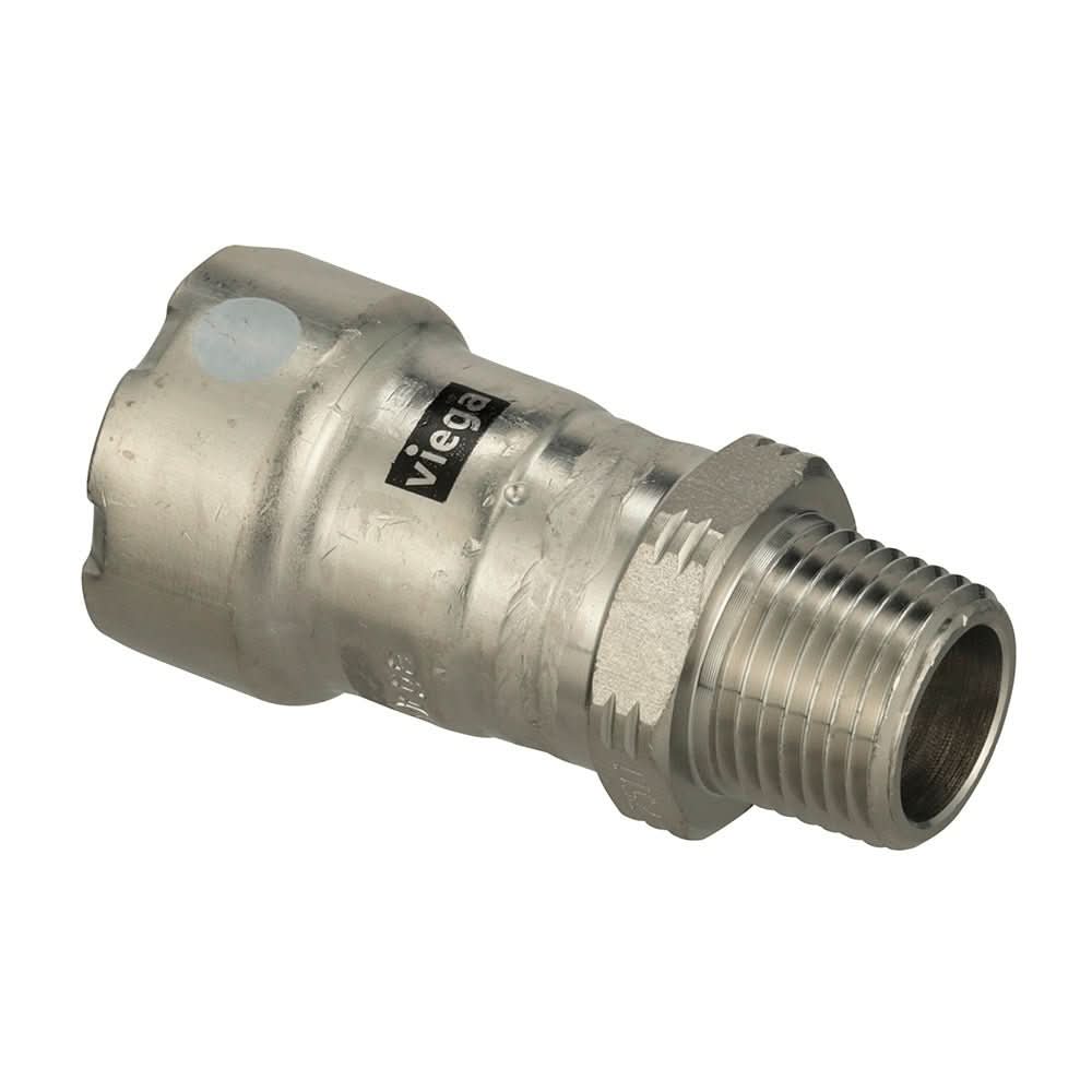 Viega MegaPress 316 FKM MPT Adapter - 3/4" x 1/2" (MPT) - Anchor Express