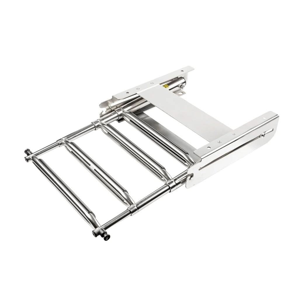 Whitecap 304 Stainless Steel 4 - Step Sliding Under Platform Ladder - Anchor Express