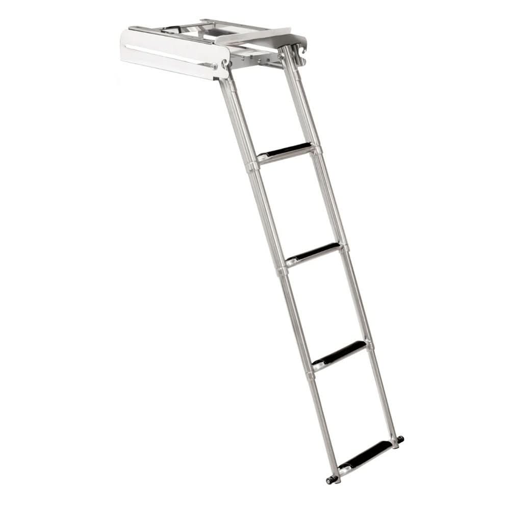 Whitecap 304 Stainless Steel 4 - Step Sliding Under Platform Ladder - Anchor Express