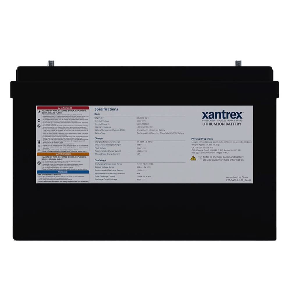 Xantrex 36V 50Ah Lithium - Ion (LiFePO4) Battery - Anchor Express