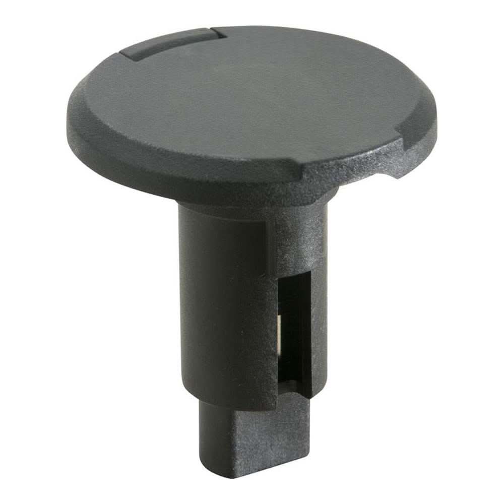 Attwood LightArmor Plug-In Base 2 Pin Black Round with threaded locking system for secure fit and durability