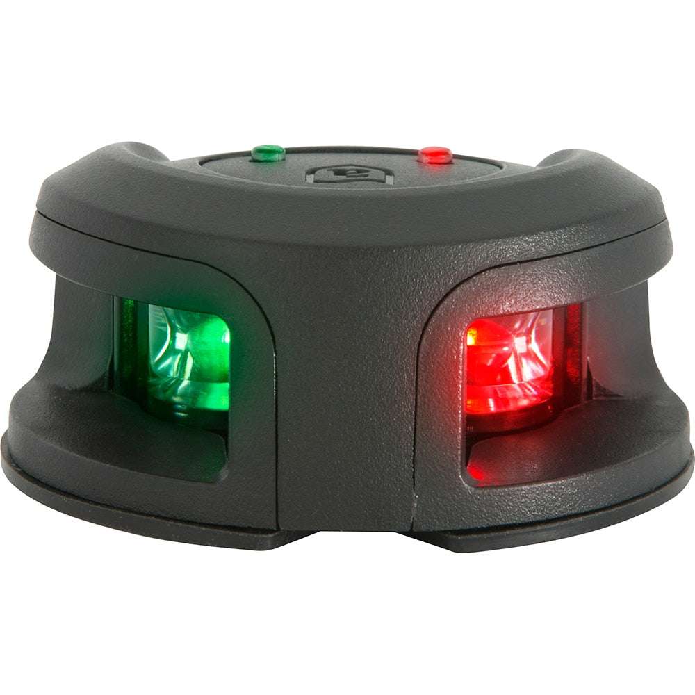 Attwood LightArmor composite black bow mount bi-color navigation light with red and green LEDs, 2NM range, corrosion and water resistant
