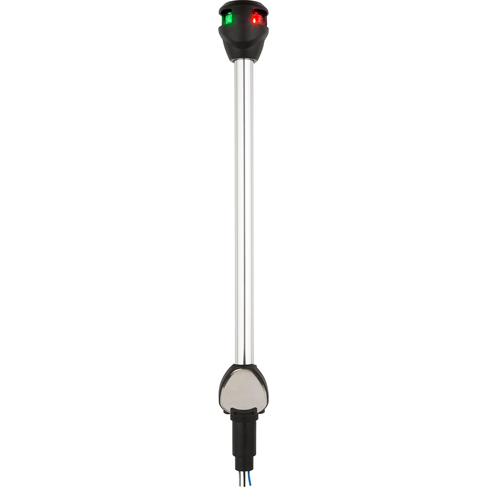 Attwood LightArmor Bi-Color Navigation Pole Light w/Task Light - Straight - 10" - NV6LC2-10-7