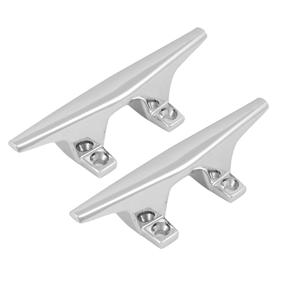 Attwood ZAMAK Chrome Plated Zinc Cleats - Pair - 4-1/2" - 6244-6