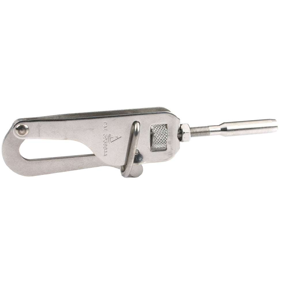 C. Sherman Johnson Safe Lock Gate Hook T-316 stainless steel adjustable gate hook with knurled nut