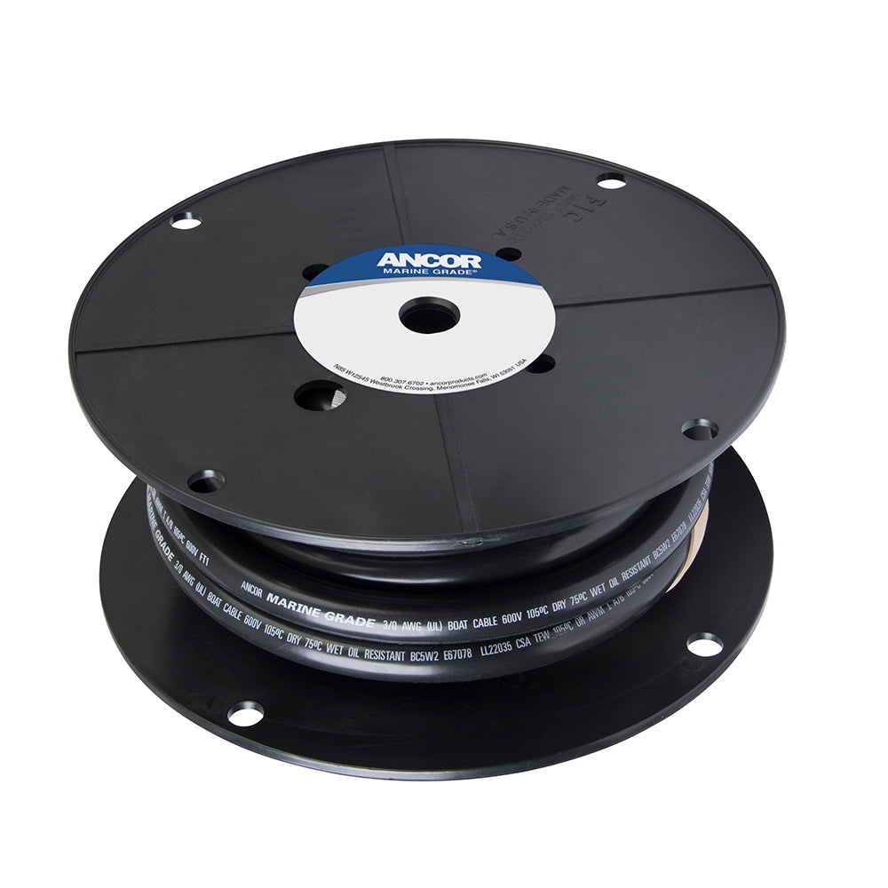 Ancor Tinned Copper Battery Cable, 3/0 AWG (81mm=) - Black - 100'118010 - 118010