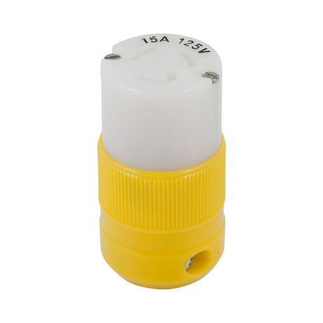 Marinco Locking Connector - 15A, 125V - Yellow4731CR - 4731CR
