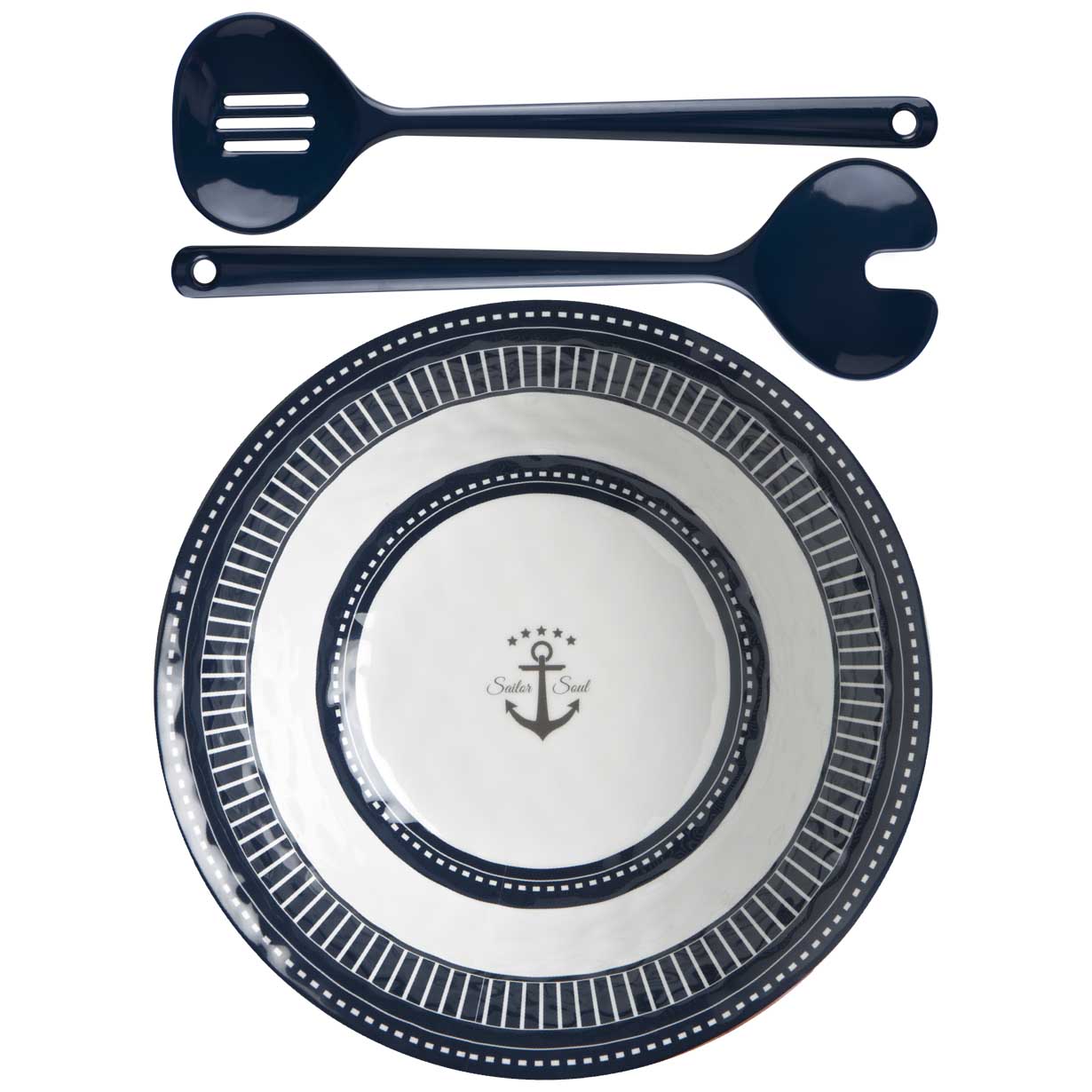 Marine Business Melamine Salad Bowl & Servers - SAILOR SOUL14008 - 14008
