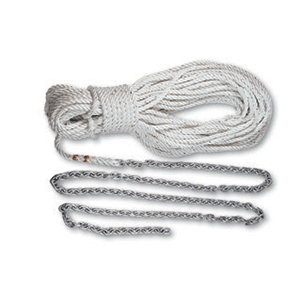 Lewmar Premium Anchor Rode 215 feet with 15 feet 1/4 inch chain and 200 feet 1/2 inch 8-plait rope