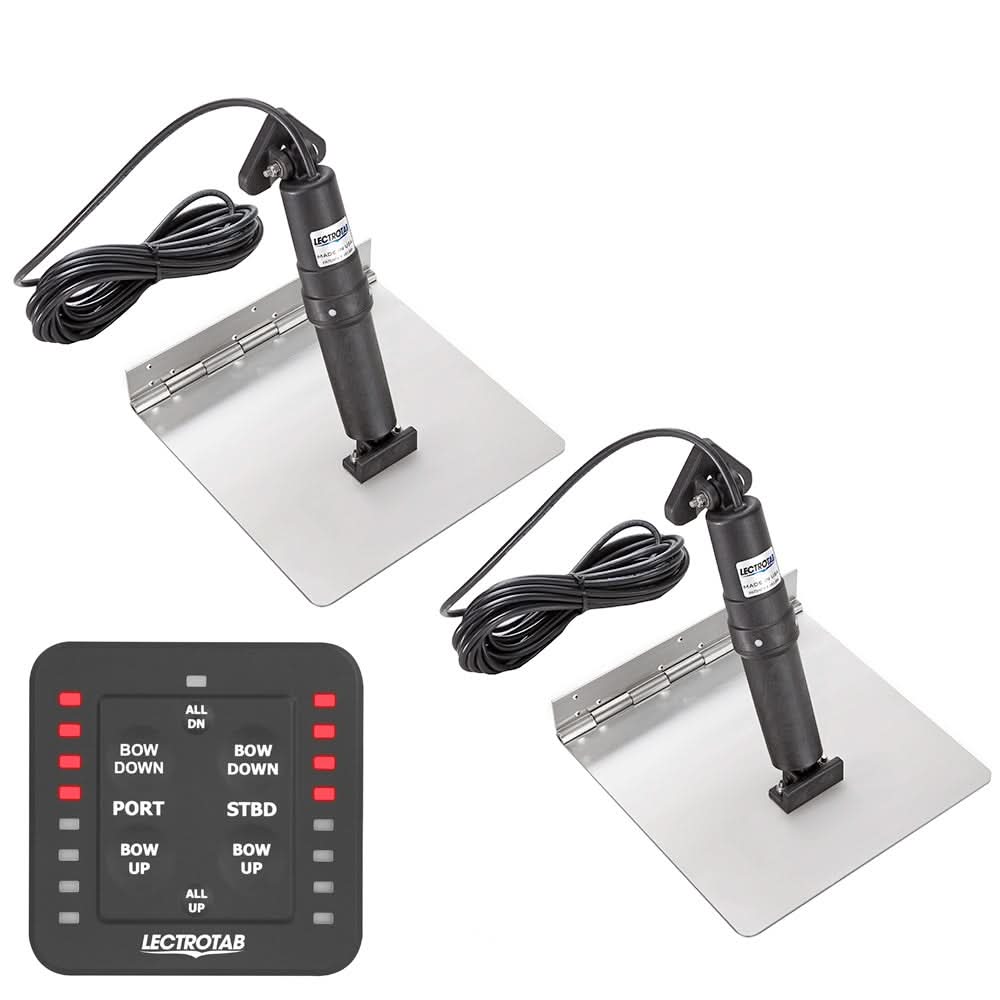 Lectrotab XKA Stainless Steel Trim Tab Kit w/One-Touch Control - 9 x 18 - XKASL9X18