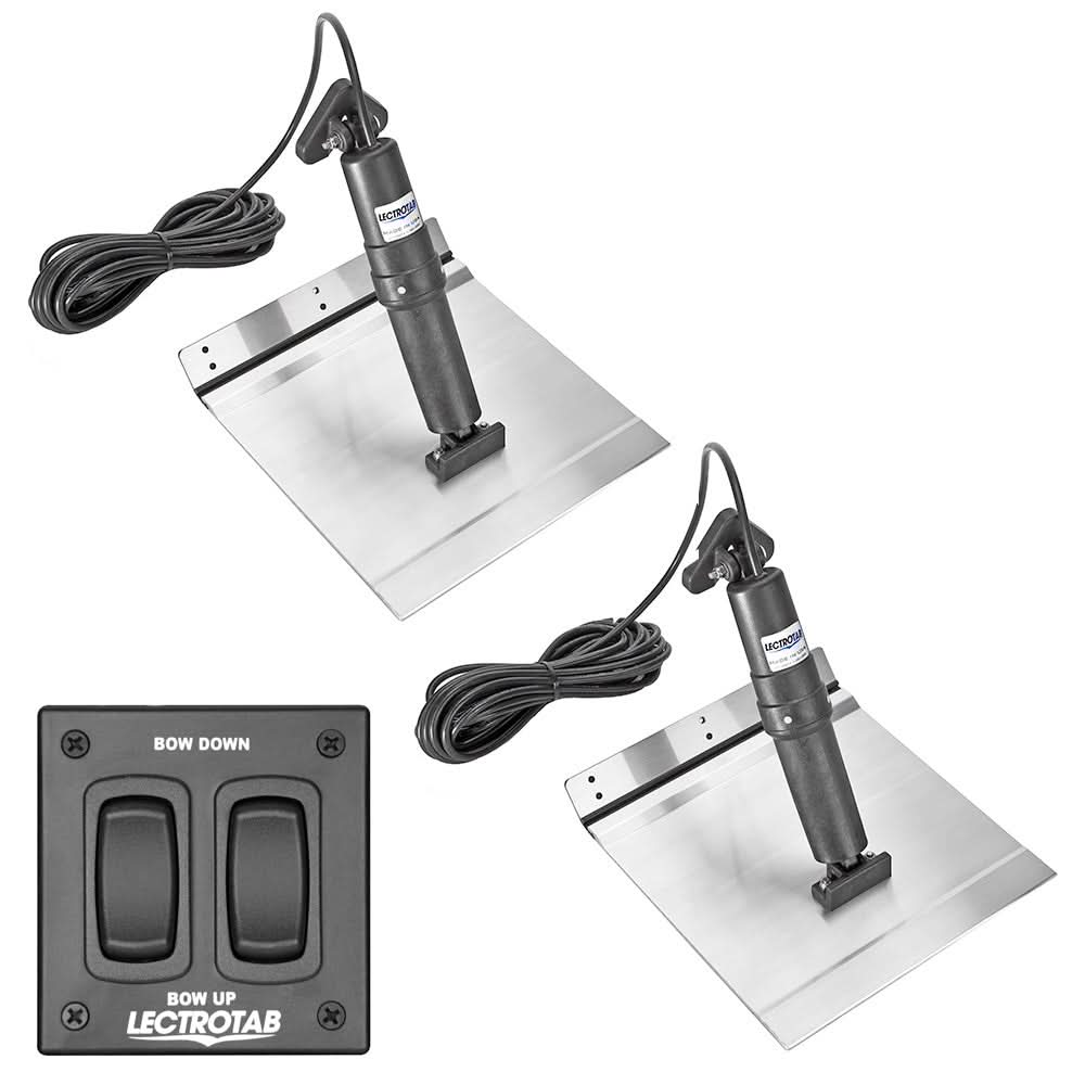 Lectrotab XKA Aluminum Alloy Trim Tab Kit w/Rocker Switch - 9 x 24 - XKAF9X24A
