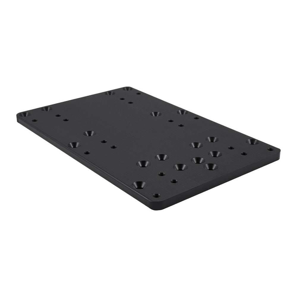 Minn Kota MKA-58 boat deck reinforcement kit black mounting plate with multiple hole patterns for trolling motors