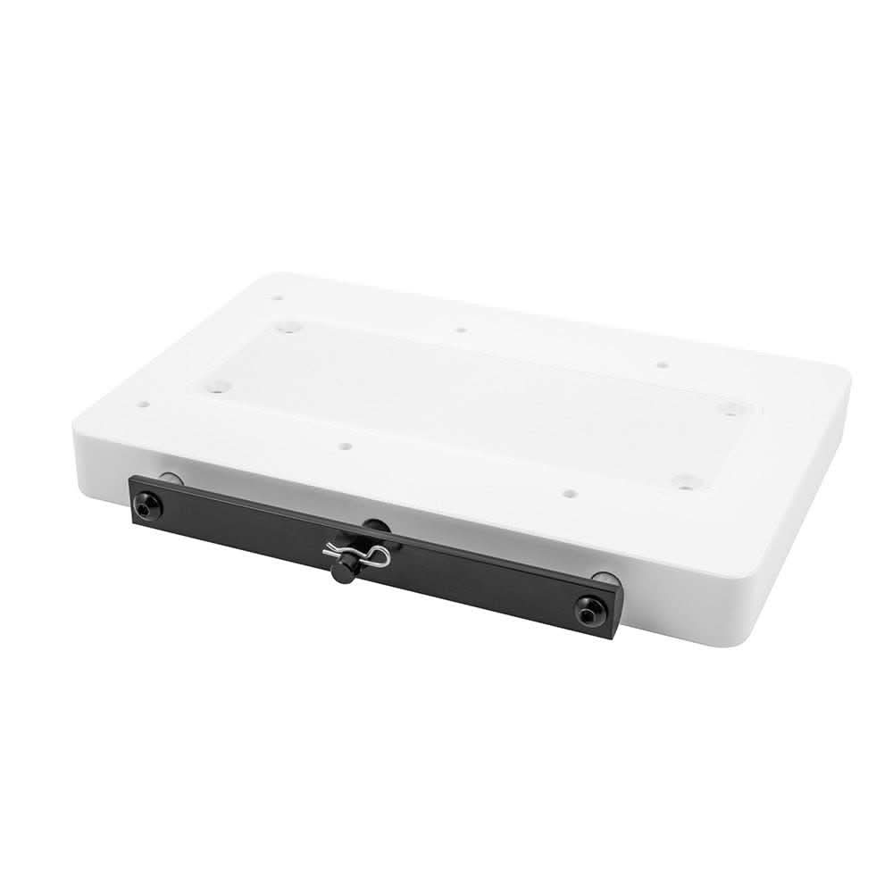 Minn Kota RTA-62 Quick Release Bracket for bow-mount trolling motors, corrosion-resistant, marine grade composite, low-profile design.