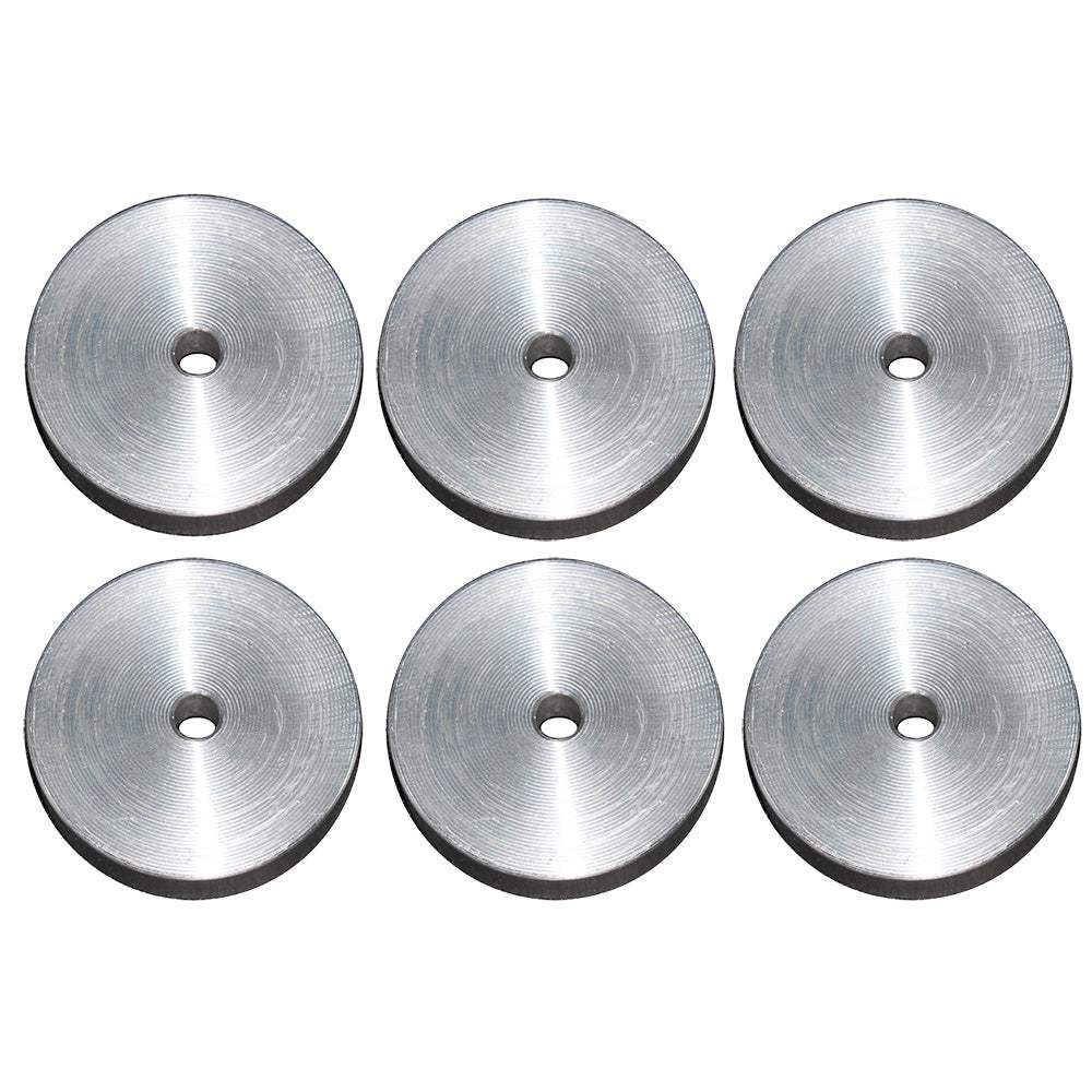 Sea Brackets bracket mounting disks 6-pack aluminum 2-inch diameter reinforcement disks for trolling motor mounts SEA2380