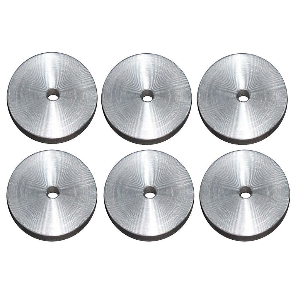 Sea Brackets bracket mounting disks 6-pack aluminum 2-inch diameter reinforcement disks for trolling motor mounts SEA2380
