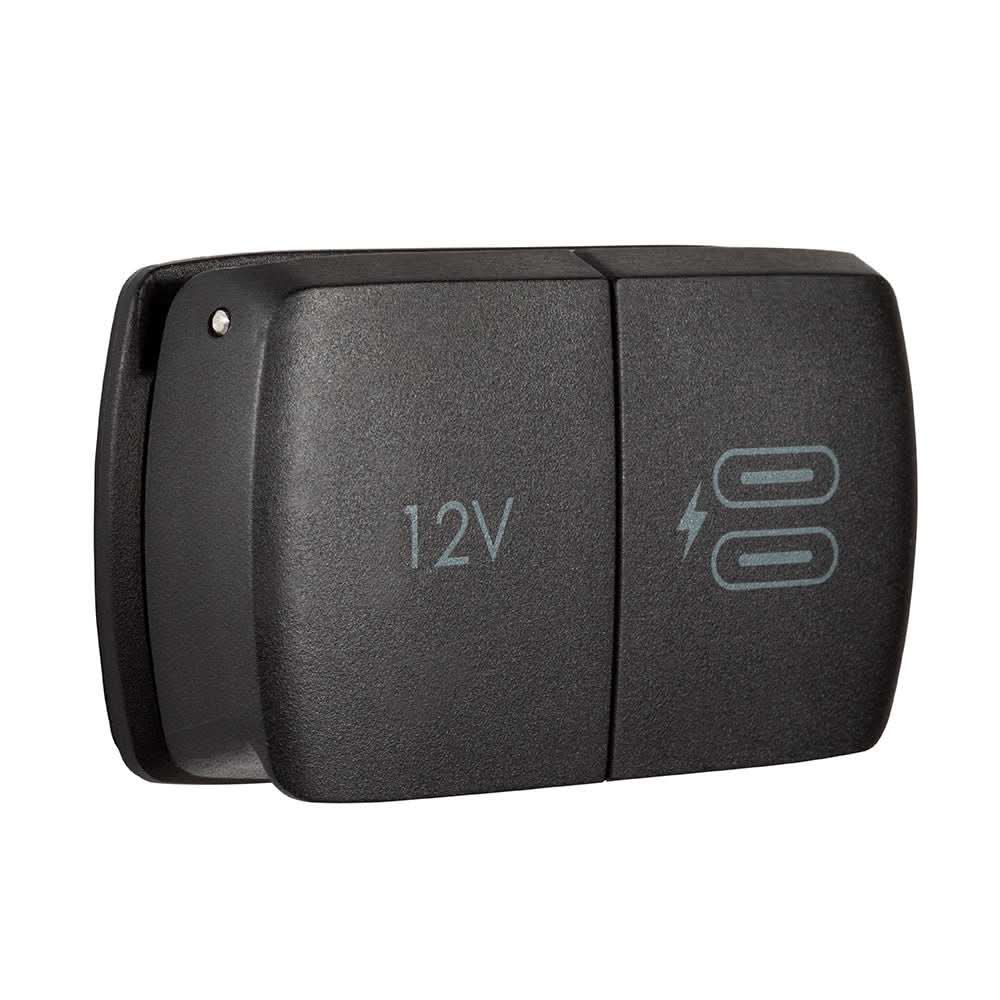 Scanstrut Flip Pro Multi dual USB-C and 12V power socket with waterproof cover