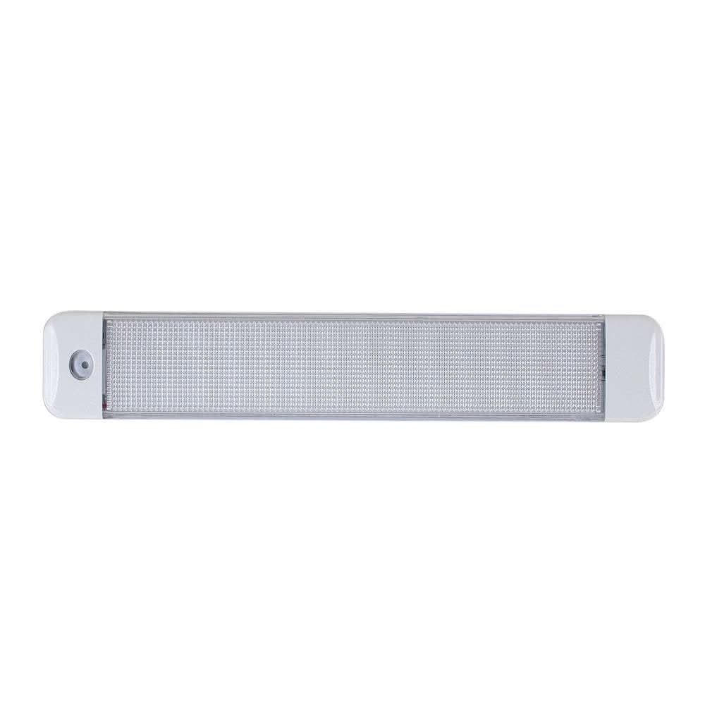 Scandvik 10" cabin light with touch switch white and blue LED surface mount 10-30V IP67