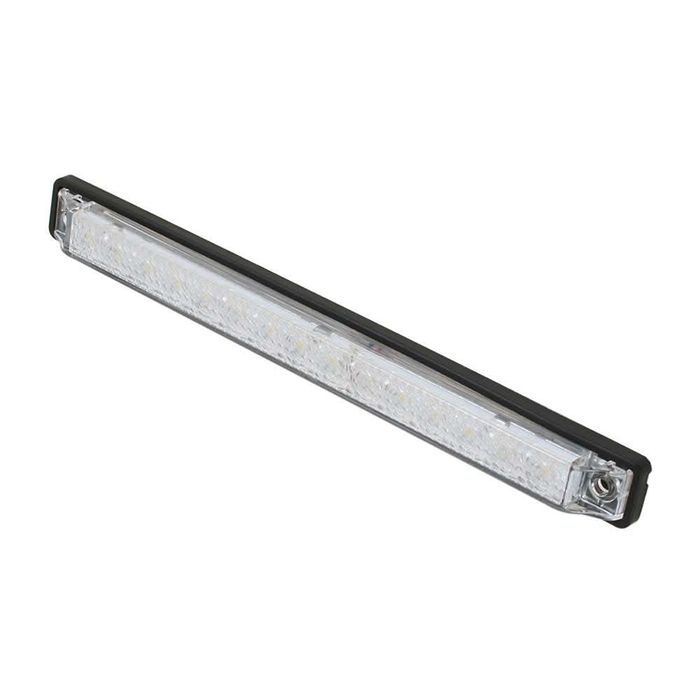 Scandvik 8" LED Light Strip with gasket, white daylight 12V waterproof light