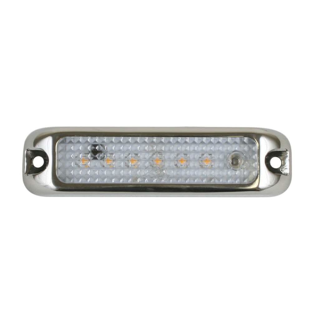 Scandvik 4 inch stainless steel locker light with touch switch and LED illumination