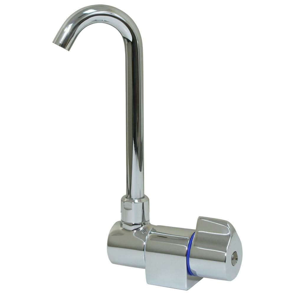 Scandvik Ceramic Family Tap with folding spout and chrome finish