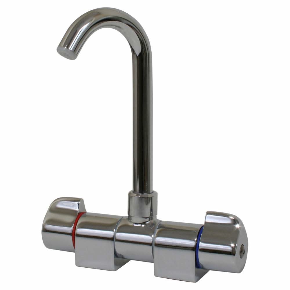 Scandvik Chrome Folding Spout Mixer - 10474P