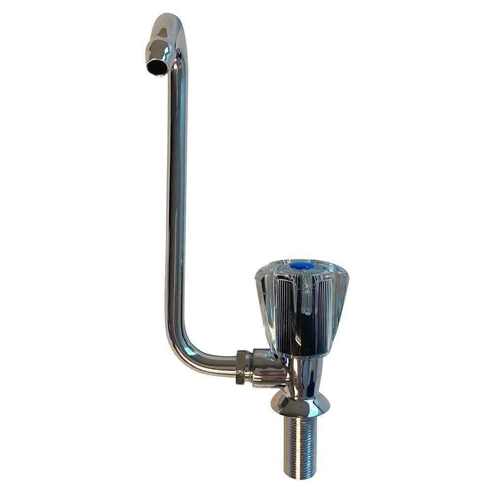 Scandvik Tap chrome folding spout cold-water sink faucet with acrylic knob