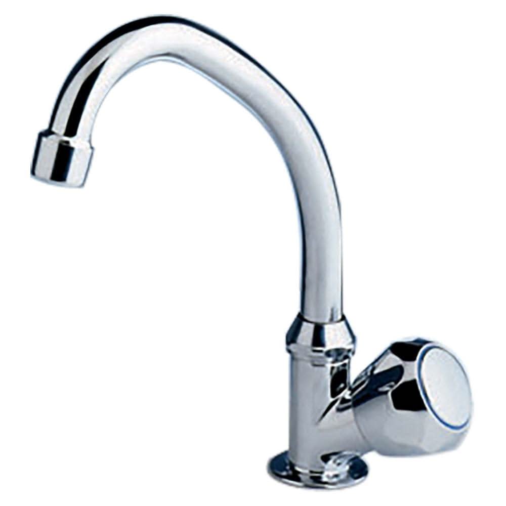 Scandvik chrome swivel spout tap with ceramic valve for cold water