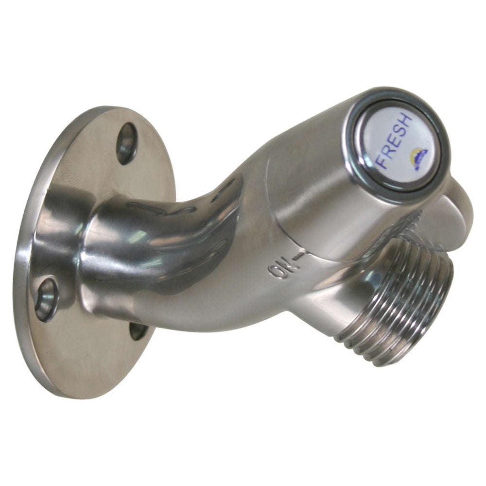 Scandvik Ceramic Angled Washdown Valve - SS Spigot - 10175P