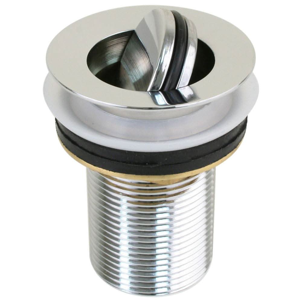 Scandvik Sink Drain chrome plated brass with flip stopper for Scandvik sinks