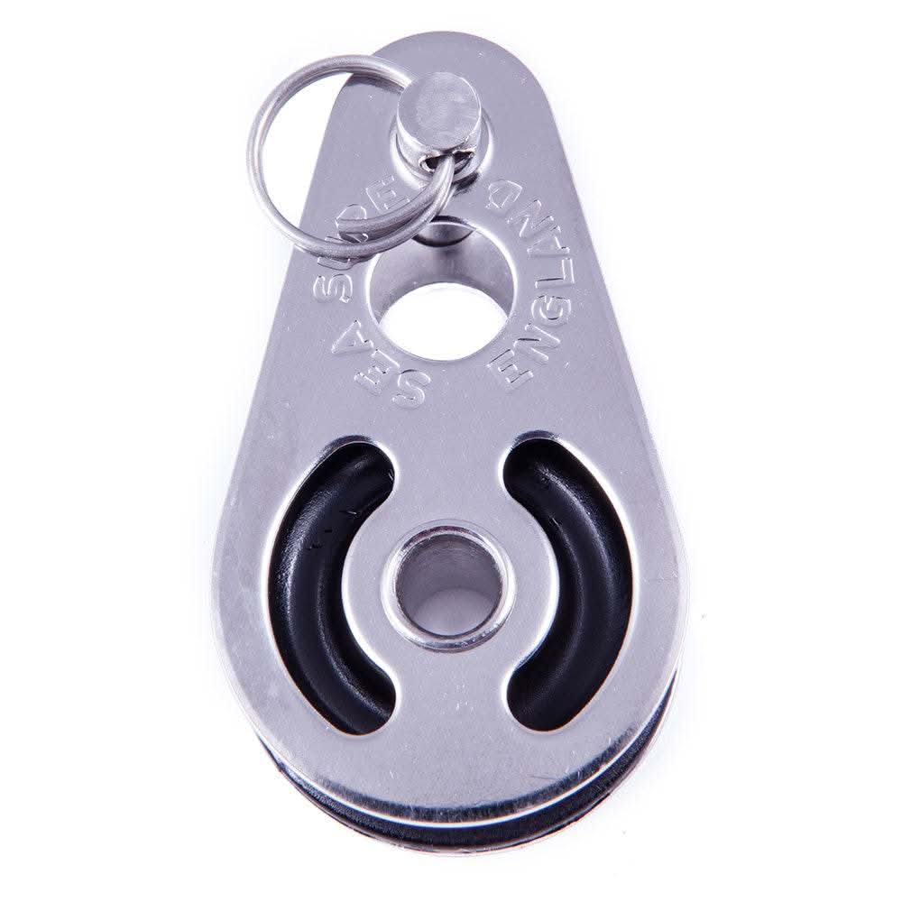 SeaSure 25mm single block with clevis pin stainless steel marine-grade pulley for 8mm rope.