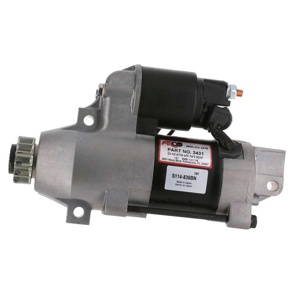 ARCO Marine premium replacement outboard starter for Yamaha 2000-present, 13 tooth, part no 3431