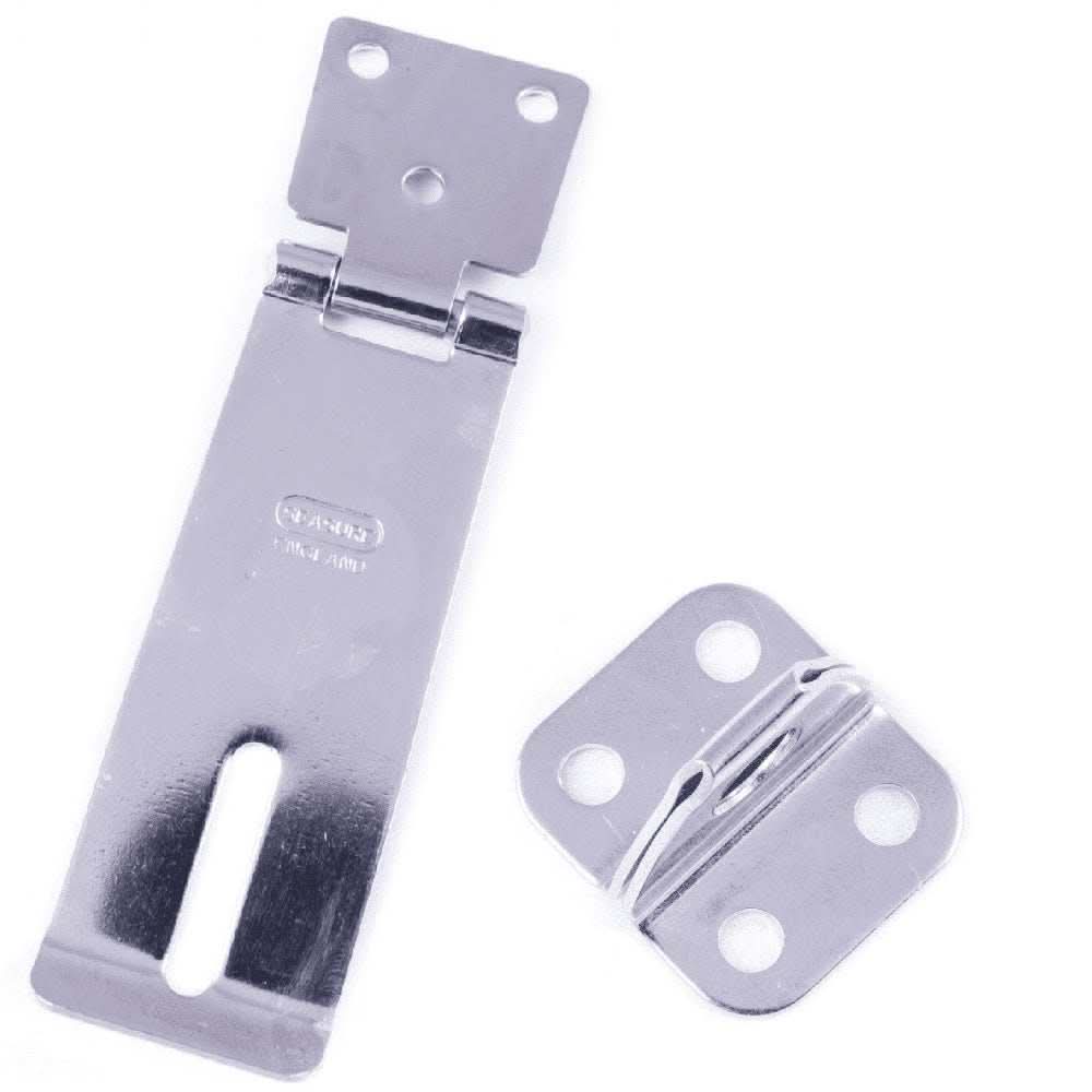 SeaSure 78mm hasp and staple made of marine-grade 316 stainless steel with welded pins for security