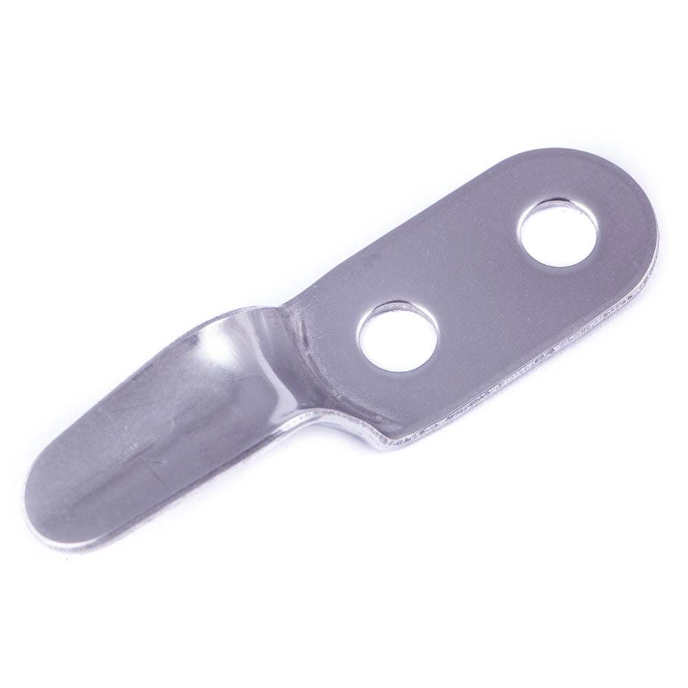 SeaSure Long Lacing Hook stainless steel with two holes for retaining shock cords and lines