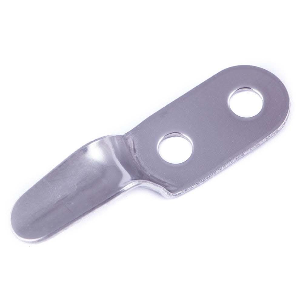 SeaSure Long Lacing Hook stainless steel with two holes for retaining shock cords and lines