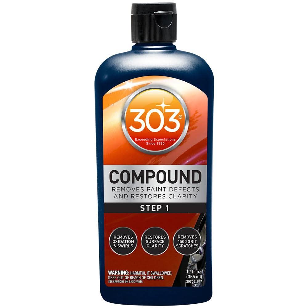 303 Compound Step 1 heavy cut paint remover 12oz bottle for scratch and swirl removal