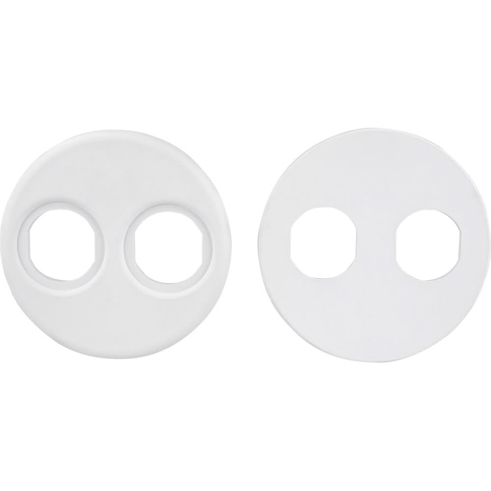 Sea-Dog 4" Gauge Power Socket Adapter Mounting Plate - White - 426104-1