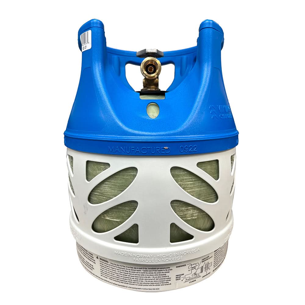 Viking Cylinders 11lb Vertical Fiberglass Composite LPG Cylinder w/Type 1 Valve - OPD, DOT, TC Approved - 1420-0011