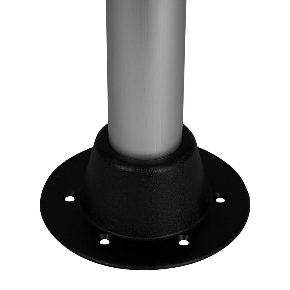 Wise White Rectangular Table - 4 Drink Holders w/Pedestal - 8WD944