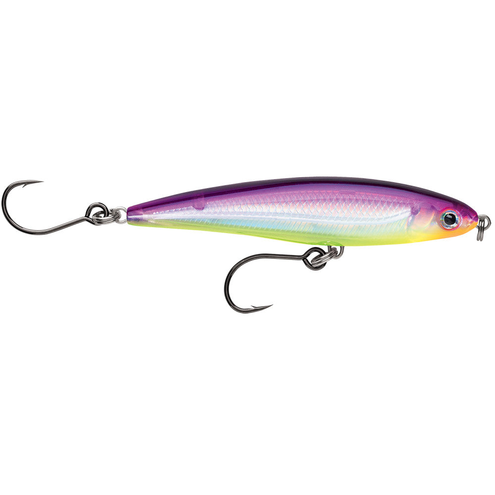 Rapala X-Rap® Twitchin Minnow 4" Purple Chartreuse - SXRT10PRCH