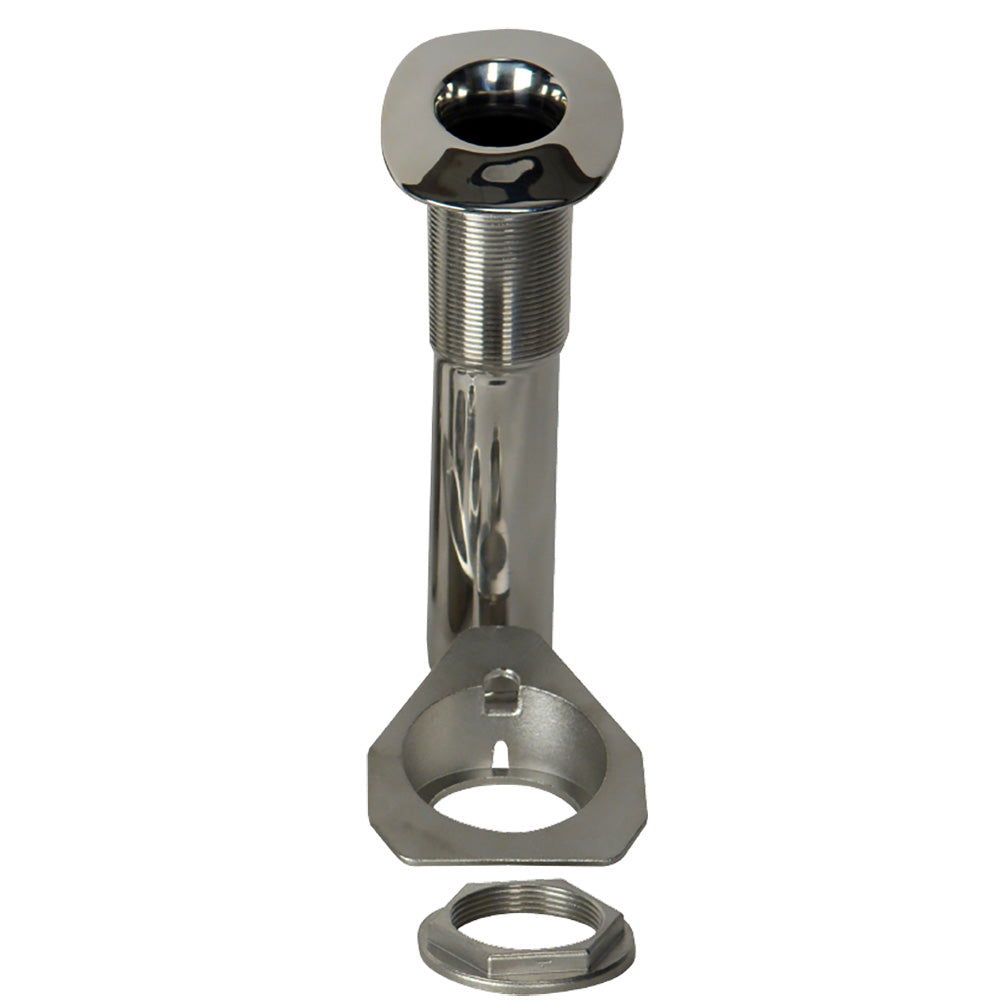 C.E. Smith 80 Series Screwless Flush Mount Rod Holder - 15 Degree - Stainless Steel - Swivel Bottom - Black Liner - 53687S