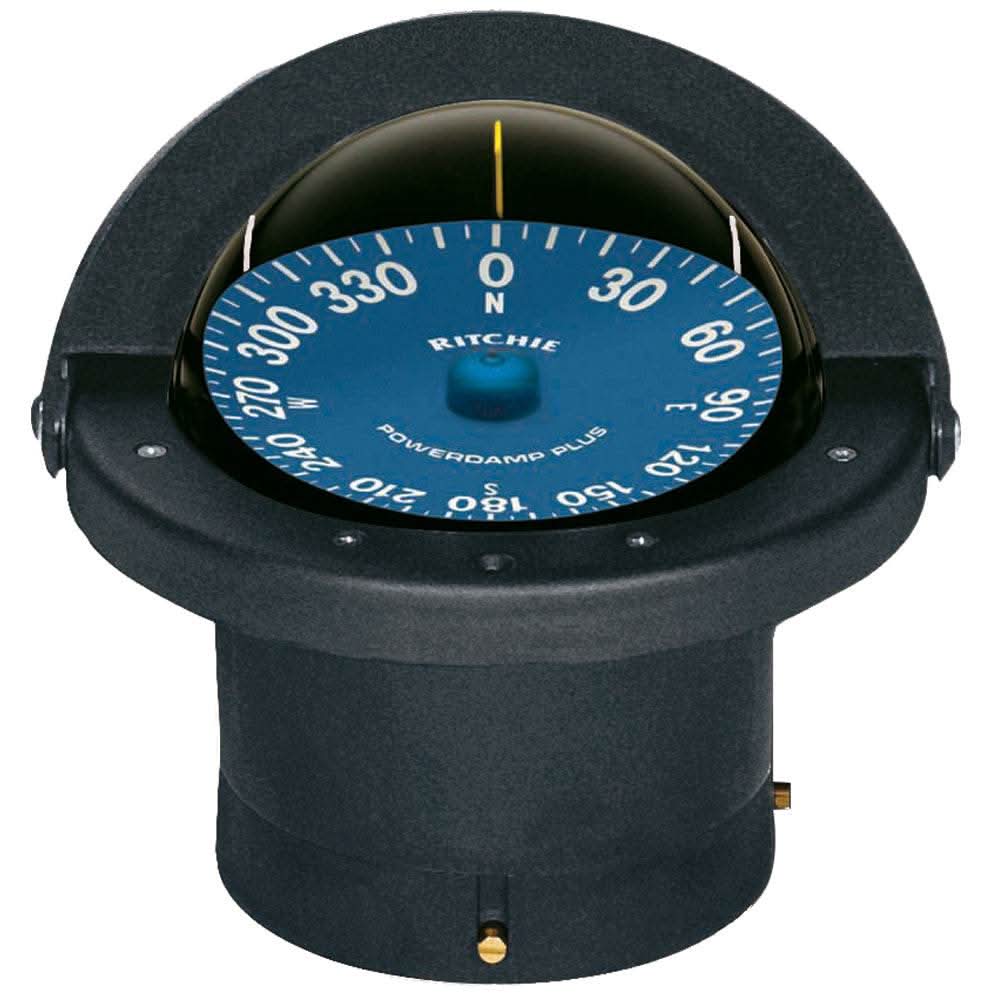 RITCHIE SS-2000 SuperSport flush mount compass with PowerDamp Plus blue dial and 12v LED lighting