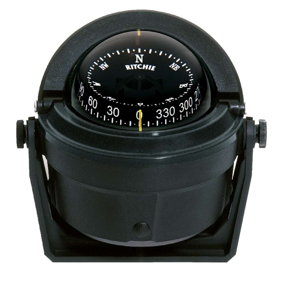 Ritchie B-81 Voyager Compass black bracket mount with 3-inch CombiDial and night illumination