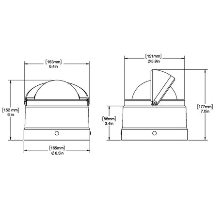 RITCHIE DNP-200 Navigator Series Binnacle Mount Compass - DNP-200