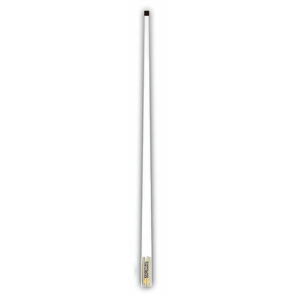 Digital Antenna 531-AW 4' white AM/FM antenna with high gloss finish and stainless steel ferrule